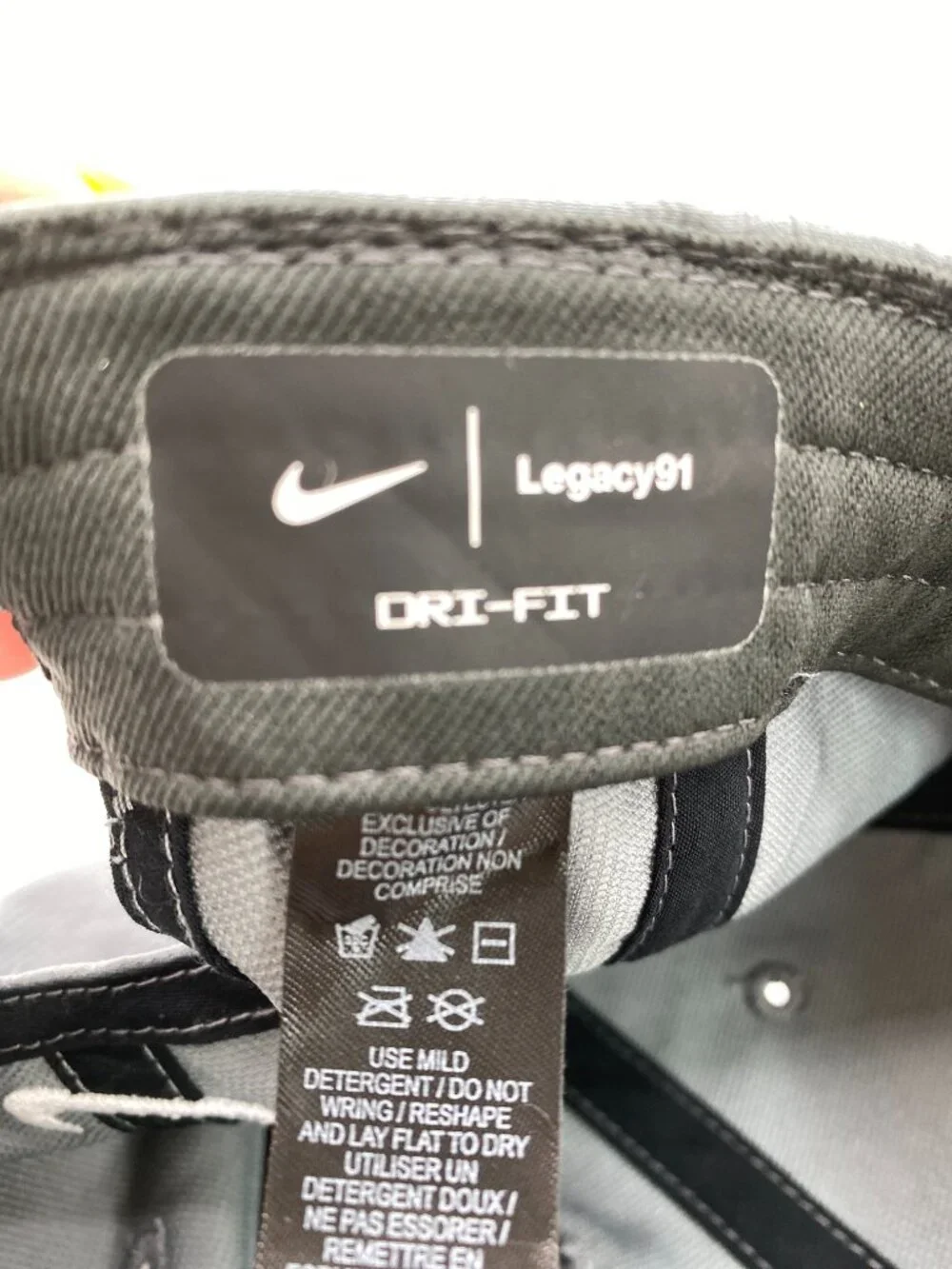 Nike Legacy91 Dri-FIT Golf Hat Gray Adjustable Performance Cap One Size